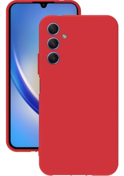 Samsung Galaxy A34 Uyumlu Kılıf Kamera Korumalı Silikon Zore Biye Arka Kapak