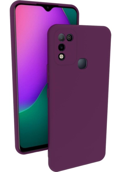 Infinix Hot 11 Play Uyumlu Kılıf Kamera Korumalı Silikon Zore Biye Arka Kapak