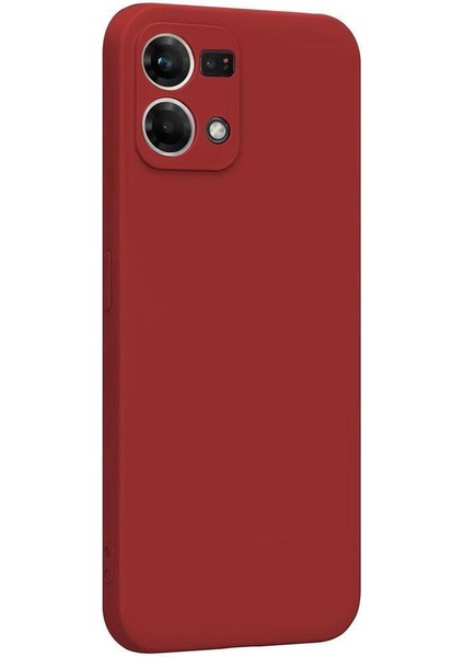 Oppo Reno 7 Uyumlu Kılıf Kamera Korumalı Silikon Zore Biye Arka Kapak