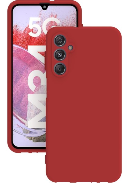 Samsung Galaxy M34 5g Uyumlu Kılıf Kamera Korumalı Silikon Zore Biye Arka Kapak
