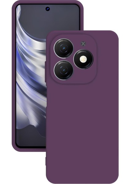 Tecno Spark 20C Uyumlu Kılıf Kamera Korumalı Silikon Zore Biye Arka Kapak