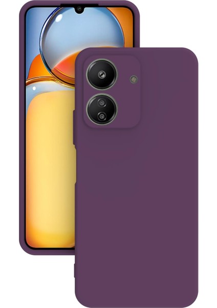 Xiaomi Redmi 13C Uyumlu Kılıf Kamera Korumalı Silikon Zore Biye Arka Kapak