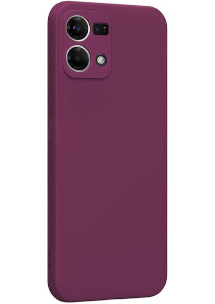 Oppo Reno 7 Uyumlu Kılıf Kamera Korumalı Silikon Zore Biye Arka Kapak