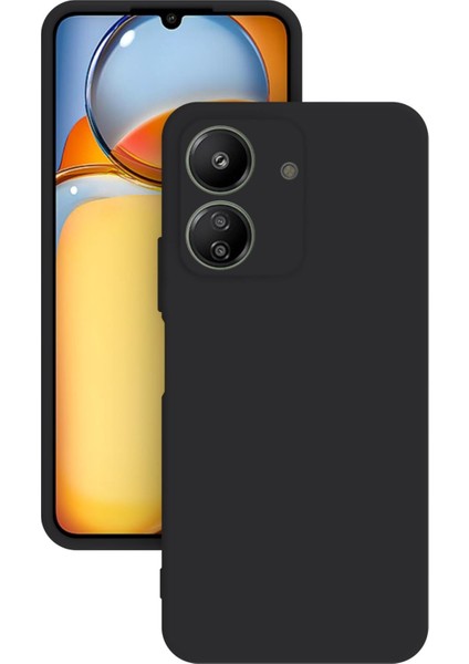 Xiaomi Redmi 13C Uyumlu Kılıf Kamera Korumalı Silikon Zore Biye Arka Kapak