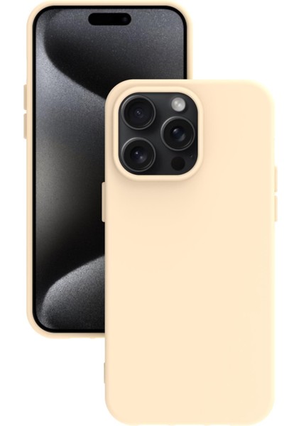 Apple iPhone 15 Pro Max Uyumlu Kılıf Kamera Korumalı Silikon Zore Biye Arka Kapak
