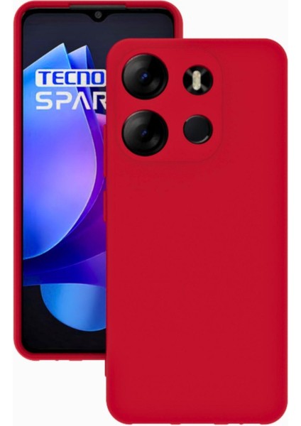 Tecno Spark Go 2023 Uyumlu Kılıf Kamera Korumalı Silikon Zore Biye Arka Kapak