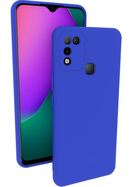 Infinix Hot 11 Play Uyumlu Kılıf Kamera Korumalı Silikon Zore Biye Arka Kapak