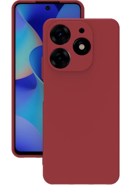 Tecno Spark 10 Pro Uyumlu Kılıf Kamera Korumalı Silikon Zore Biye Arka Kapak