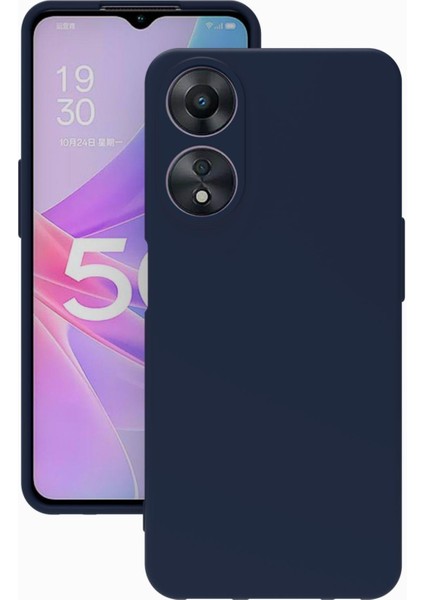 Oppo A58 Silikon Uyumlu Kılıf Kamera Korumalı Silikon Zore Biye Arka Kapak