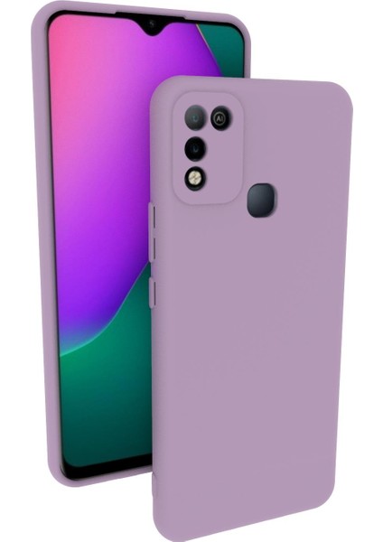 Infinix Hot 11 Play Uyumlu Kılıf Kamera Korumalı Silikon Zore Biye Arka Kapak