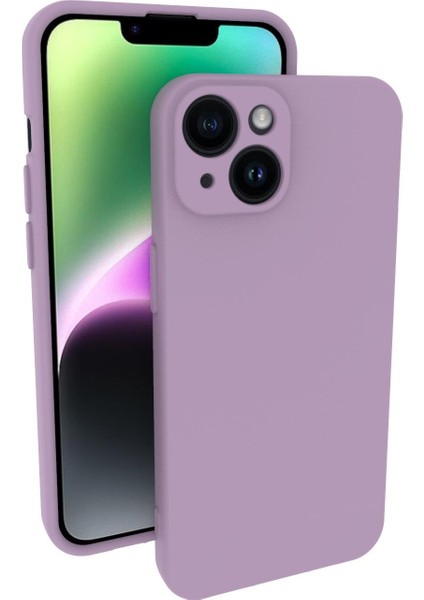 Apple iPhone 14 Uyumlu Kılıf Kamera Korumalı Silikon Zore Biye Arka Kapak