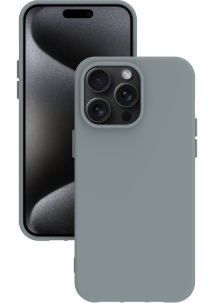 Apple iPhone 15 Pro Max Uyumlu Kılıf Kamera Korumalı Silikon Zore Biye Arka Kapak