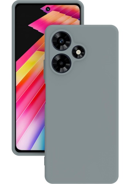 Infinix Hot 30 Play Uyumlu Kılıf Kamera Korumalı Silikon Zore Biye Arka Kapak