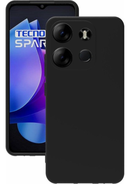 Tecno Spark Go 2023 Uyumlu Kılıf Kamera Korumalı Silikon Zore Biye Arka Kapak