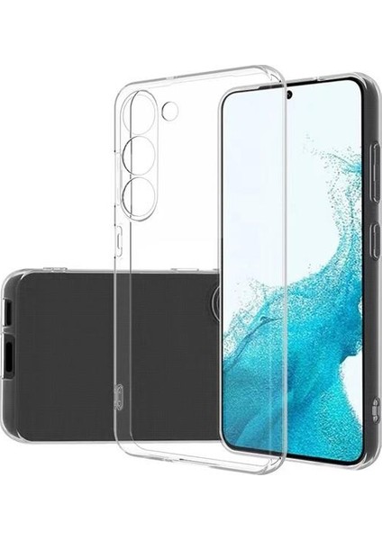 Samsung Galaxy S23 Uyumlu Kılıf Kamera Korumalı Silikon Zore Biye Arka Kapak