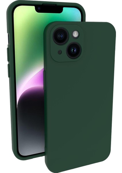 Apple iPhone 14 Uyumlu Kılıf Kamera Korumalı Silikon Zore Biye Arka Kapak