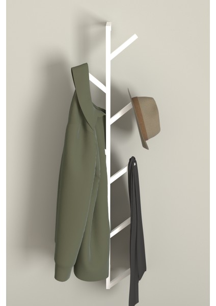 9 Kollu Metal Askılık Antre Hol Giriş Çanta Şal Mont Kaban Havlu Bornoz Düzenleyici Çok Amaçlı Fidan Askılığı - Beyaz fiyatları