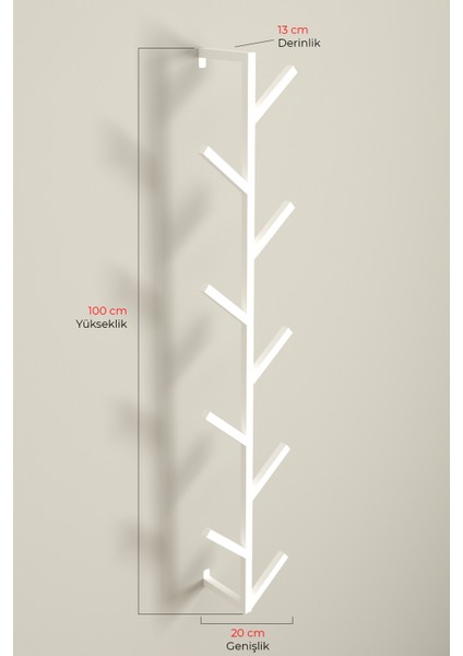 9 Kollu Metal Askılık Antre Hol Giriş Çanta Şal Mont Kaban Havlu Bornoz Düzenleyici Çok Amaçlı Fidan Askılığı - Beyaz indirimleri