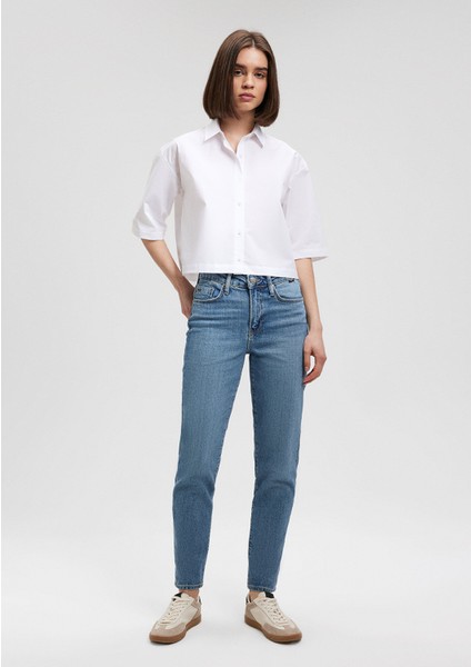 Cindy Classic Denim Vintage Açık Mavi Jean Pantolon 100277-87640