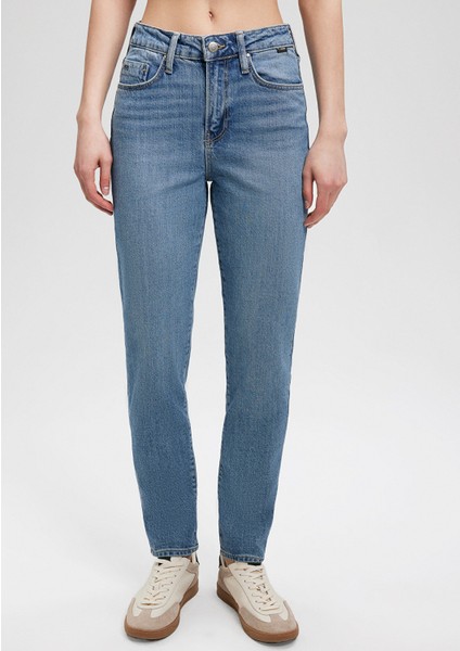 Cindy Classic Denim Vintage Açık Mavi Jean Pantolon 100277-87640