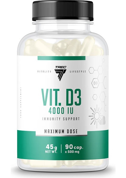 Nutrition Vitamin D3 Magnesium (Magnezyum) Vitamin D 60 Caps