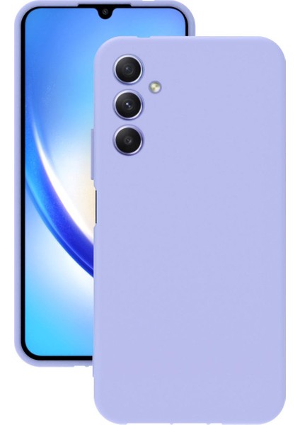 Samsung Galaxy A34 Uyumlu Kılıf Kamera Korumalı Silikon Zore Biye Arka Kapak