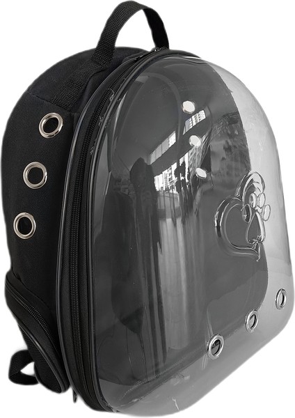 CLZ205 Kalpli Patili Astronot Şeffaf Taşıma Sırt Çantası Siyah 24X32X42 cm modelleri