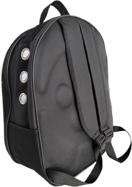 CLZ205 Kalpli Patili Astronot Şeffaf Taşıma Sırt Çantası Siyah 24X32X42 cm fırsatları