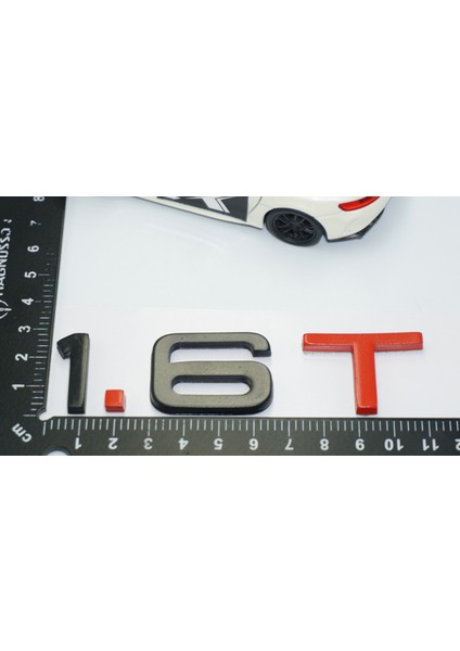 1.6 T Bagaj Siyah Kırmızı 3m Yazı Logo Audi Ile Uyumlu modelleri