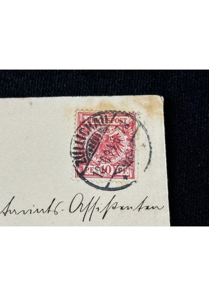 Deutsches Reich 1894 Yılında Alman Imparatorluğu Döneminde Postadan Geçmiş Zarf Reichspost 10 Pfennig Pullu