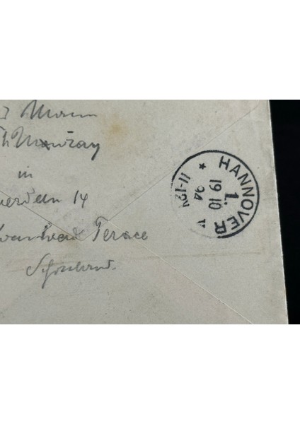 Deutsches Reich 1894 Yılında Alman Imparatorluğu Döneminde Postadan Geçmiş Zarf Reichspost 10 Pfennig Pullu