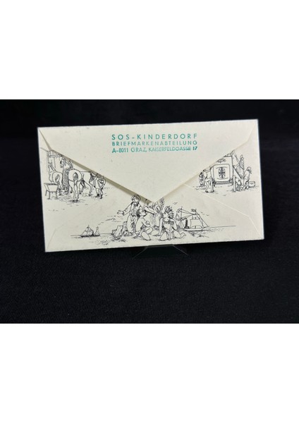 1970 Avusturya Fdc Ilk Gün Zarfı Royal Philatelic Society Black Penny Anısına Çıkartılmış Özel Gün Damgalı