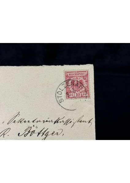 Deutsches Reich 1893 Yılında Alman Imparatorluğu Döneminde Postadan Geçmiş Zarf Reichspost 10 Pfennig Pullu