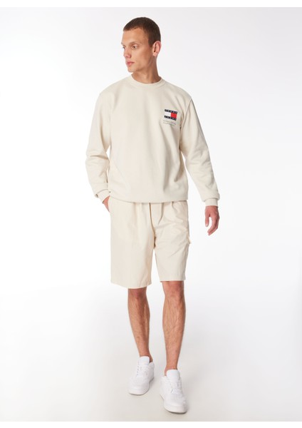 Normal Bej Erkek Sweat Şort DM0DM18808ACG
