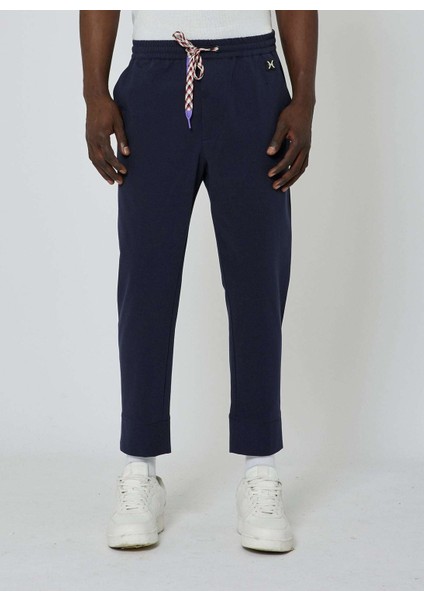 Lastikli Bel Slim Fit Lacivert Erkek Eşofman Altı UMP24087PA fiyatları
