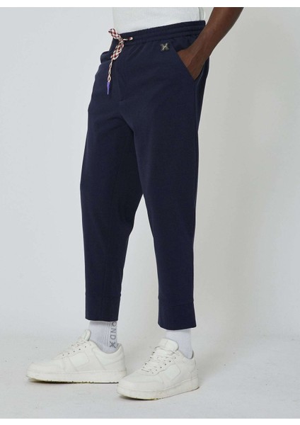 Lastikli Bel Slim Fit Lacivert Erkek Eşofman Altı UMP24087PA modelleri