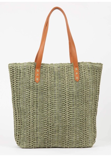 Kadın Büyük Hasır Çapraz Çanta W7294AZNS fırsatları