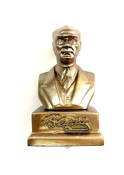 Atatürk Büst Bronz Masa Süsü NO:214 14 cm