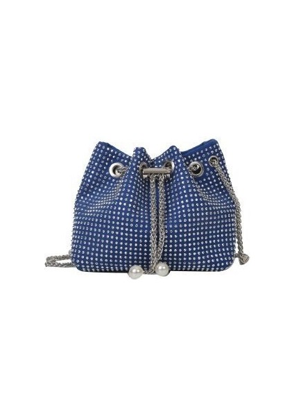 2024 Yeni Moda Elmas Çanta Zinciri Tam Elmas Kova Çanta Niş Tasarım Moda Trendi Crossbody Çanta (Yurt Dışından)