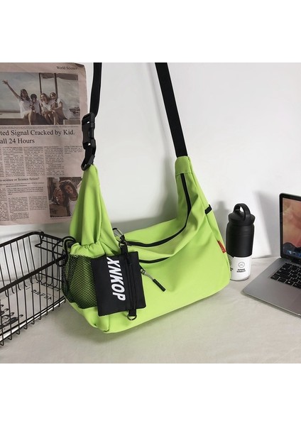 Trendy Marka Büyük Kapasiteli Omuz Çantası Rahat Öğrenci Çapraz Vücut Sırt Çantası Iş Kıyafeti Spor Askılı Çanta (Yurt Dışından)