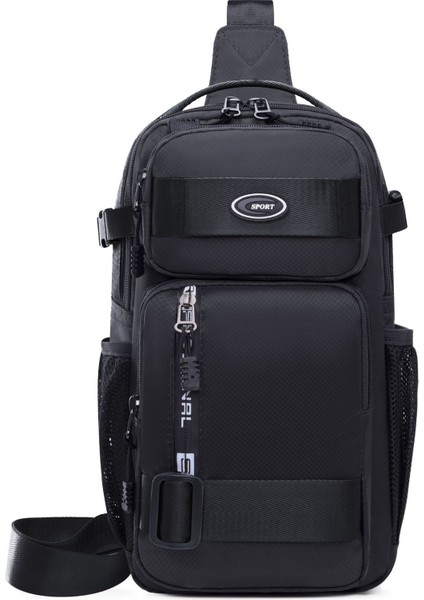 Yeni Büyük Kapasiteli Göğüs Çantası Erkek Omuz Çantası Crossbody Çanta Oxford Kumaş Rahat Erkek Sırt Çantası (Yurt Dışından)