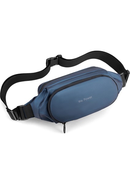 Erkek Bel Çantası Kore Tarzı Basit Göğüs Çantası Açık Hava Sporları Crossbody Çanta Su Geçirmez Fonksiyonel Bel Çantası Cep Telefonu Çantası (Yurt Dışından)
