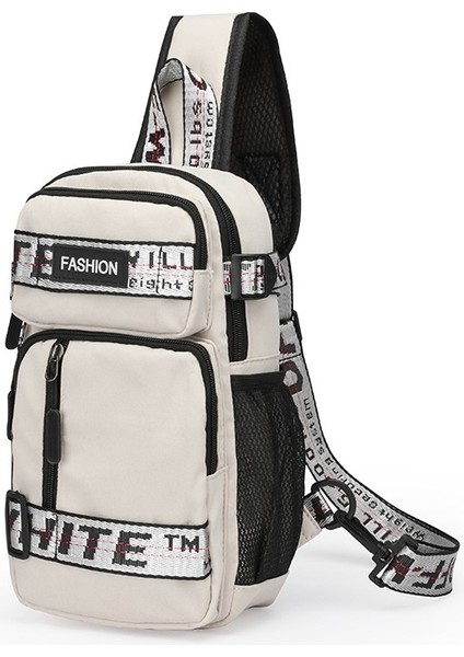 Kişiselleştirilmiş Göğüs Çantası Erkek Crossbody Çanta Alet Çantası Rahat Omuz Çantası Büyük Kapasiteli Sırt Çantası (Yurt Dışından)