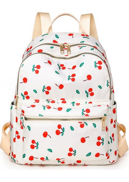 Büyük Kapasiteli Baskılı Sırt Çantası, Gündelik Kadın Sırt Çantası, Taze Kontrast Renkler, Çok Yönlü ve Modaya Uygun Seyahat Çantası (Yurt Dışından)