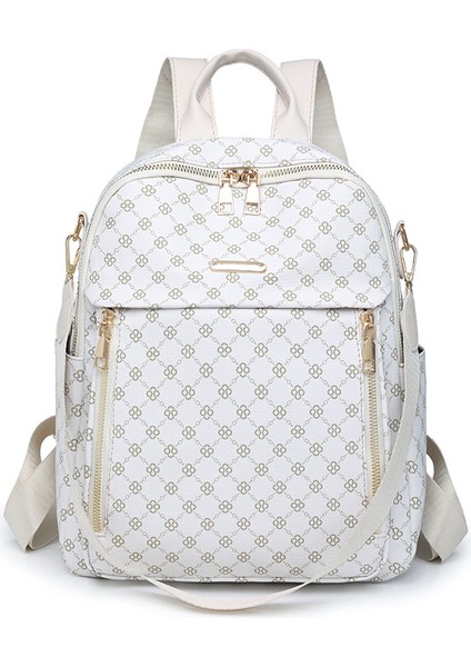 Basit Gündelik Büyük Kapasiteli Sırt Çantası, Modaya Uygun ve Çok Yönlü Kadın Sırt Çantası, Modaya Uygun Taşınabilir Omuz Çantası, Çok Fonksiyonlu Çanta (Yurt Dışından)