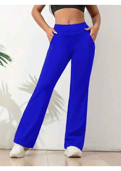 Kadın Yüksek Bel Hafif Ispanyol Bol Paça Dalgıç Pantolon fiyatları