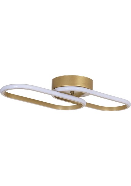 Feraye Modern Tasarım Eskitme Renk Beyaz Ledli Cafe - Mutfak - Salon 2 Li LED Avize