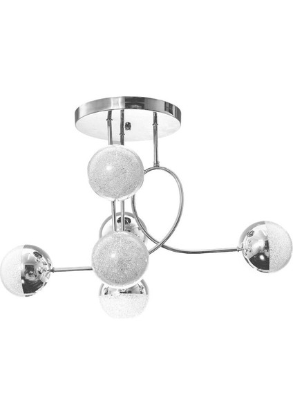 Jade Özel Tasarım Modern Krom Renk Salon - Mutfak - Yatak Odası 6 Lı LED Avize