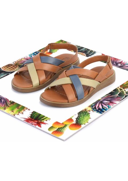 Taba Deri Kadın Sandalet K05906131603