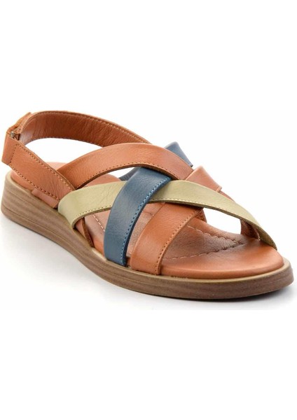 Taba Deri Kadın Sandalet K05906131603 modelleri